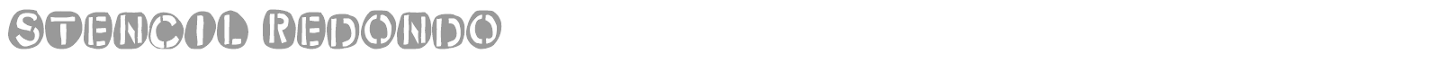 Stencil Redondo font preview